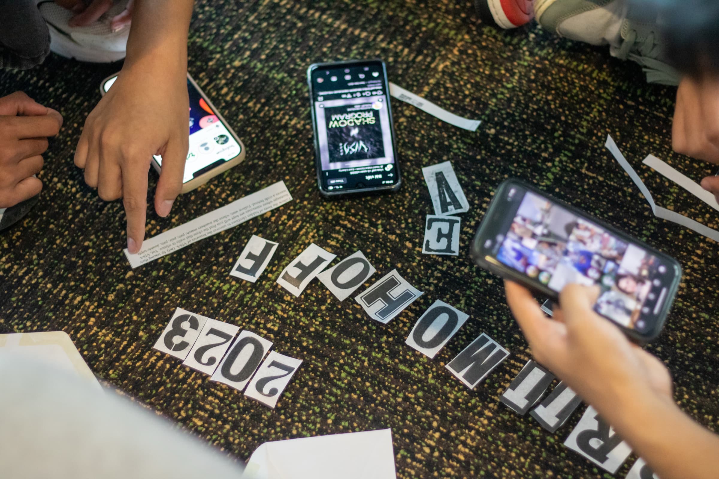 VISA at USF members collaborating during a chapter activity