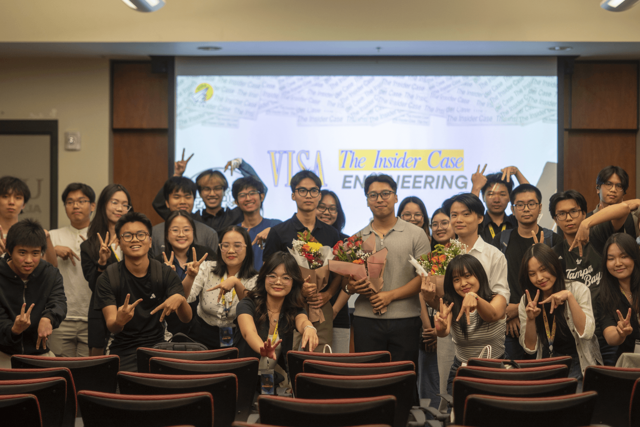 VISA Innovators students gathered together at an event